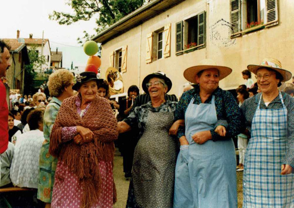 France Lavenne, Yvonne MIllet, Françoise Monneret et Denise Rouille