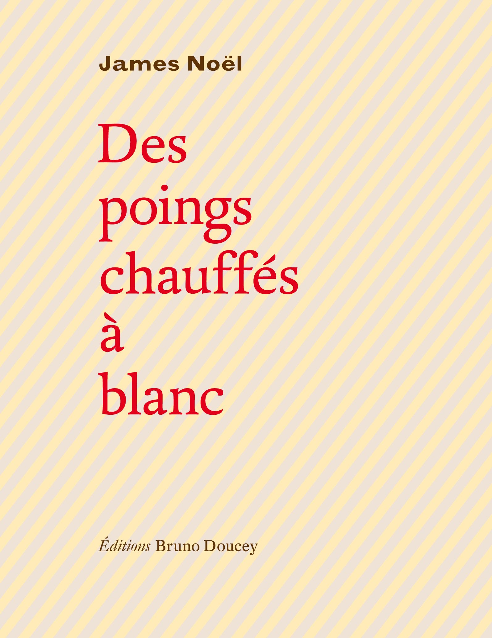 Couverture du livre 'Des poings chauffés à blanc'